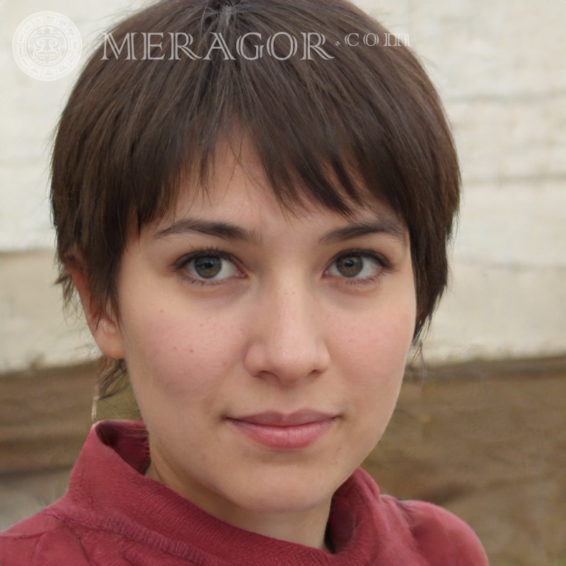 Le visage de la fille sur avatar pour inscription Visages de petites filles Européens Russes Petites filles
