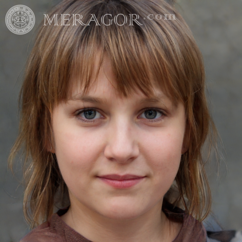Visage de fille sur avatar téléchargement gratuit Visages de petites filles Européens Russes Petites filles