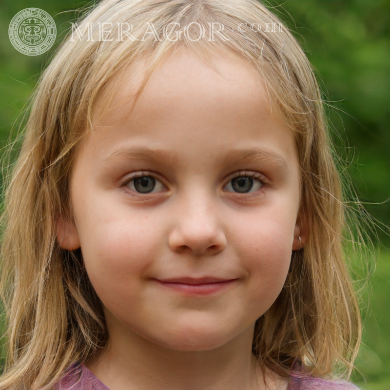 Foto eines Mädchens auf dem Profilbild von 5 Jahren Gesichter von kleinen Mädchen Europäer Russen Maedchen