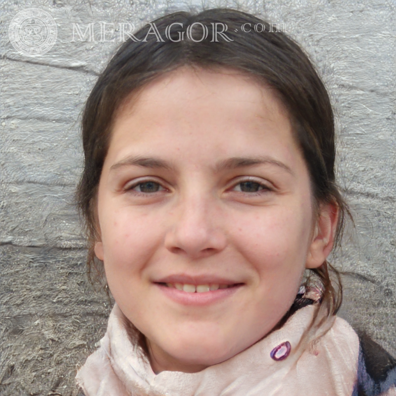 Photo une fille sur un avatar 19 ans Visages de petites filles Européens Russes Petites filles