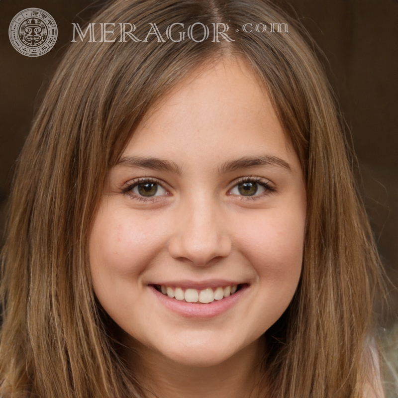 Caras de niñas en el avatar de Mamba Rostros de niñas pequeñas Europeos Ángeles Niñas