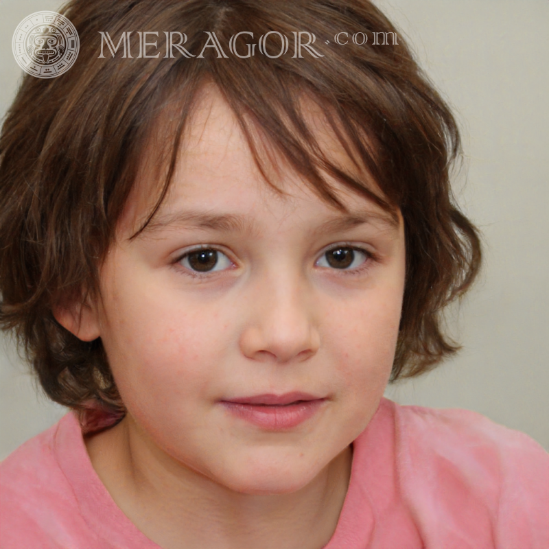 Beautiful portraits of little girls 5 years old Faces of small girls Europeans Angels Small girls