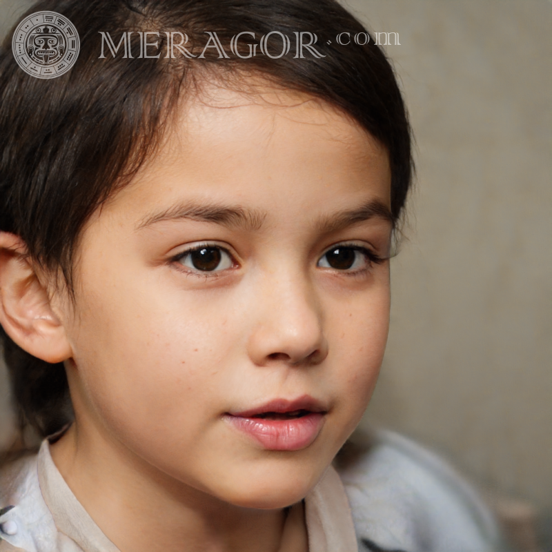 Télécharger photo visage de fille 128 x 128 pixels Visages de petites filles Européens Russes Petites filles