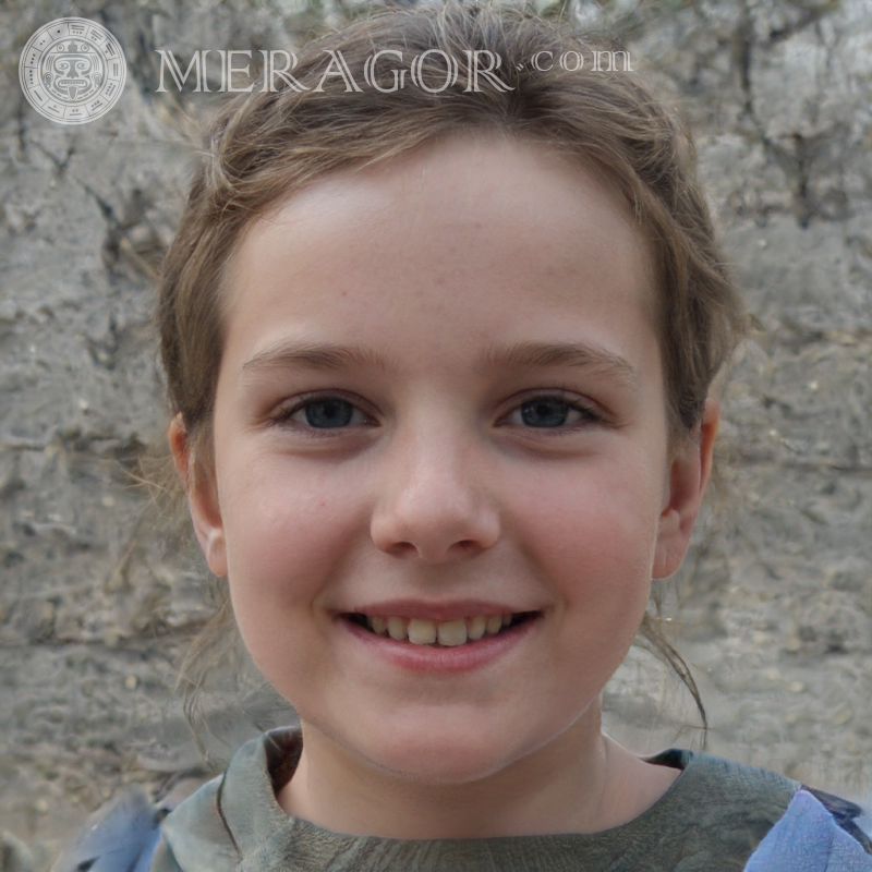 Foto de la cara de las niñas de Kismia Rostros de niñas pequeñas Europeos Rusos Niñas
