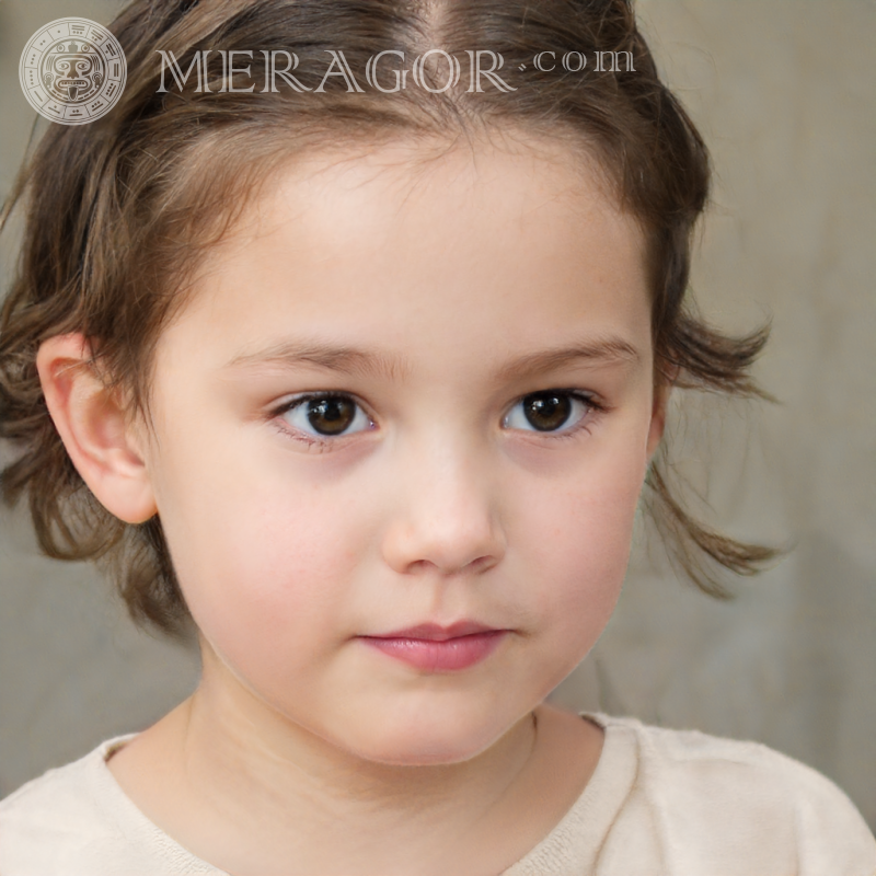 Descargar foto cara de niña 400 x 400 píxeles Rostros de niñas pequeñas Europeos Rusos Niñas