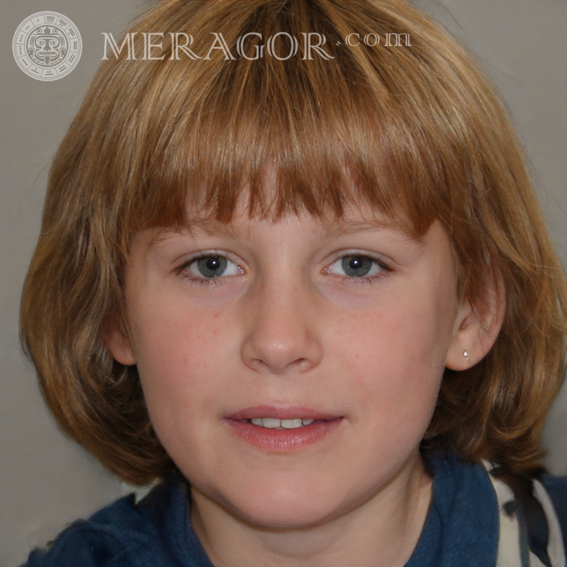 Descargar foto cara de niña con pelo rojo Rostros de niñas pequeñas Europeos Rusos Niñas
