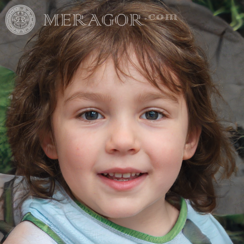Avatars for children Meragor website Faces of small girls Europeans Russians Small girls