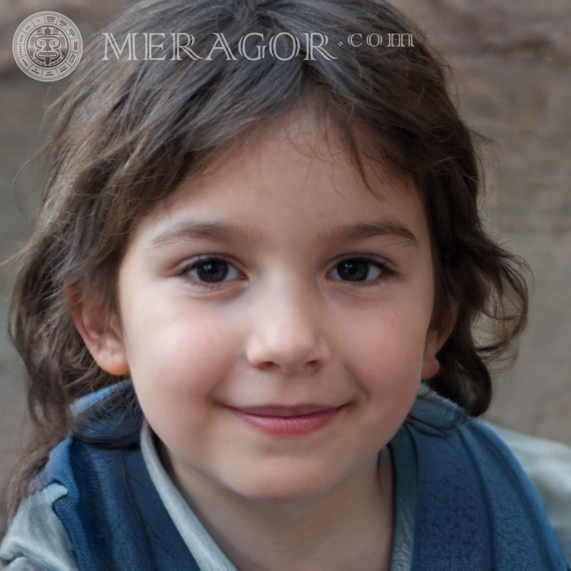 Retrato de una niña generador de caras al azar Rostros de niñas pequeñas Europeos Rusos Niñas
