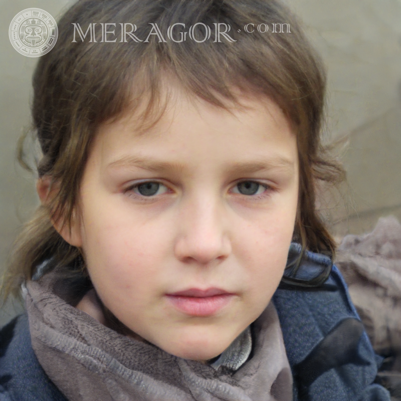 Bild mit einem Mädchen 300 x 300 Pixel Gesichter von kleinen Mädchen Europäer Russen Maedchen