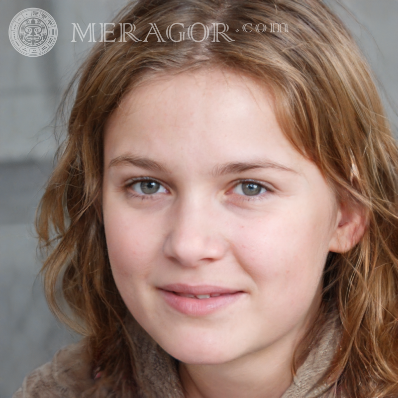 Foto com uma garota em um tablet Rostos de meninas Europeus Russos Meninas