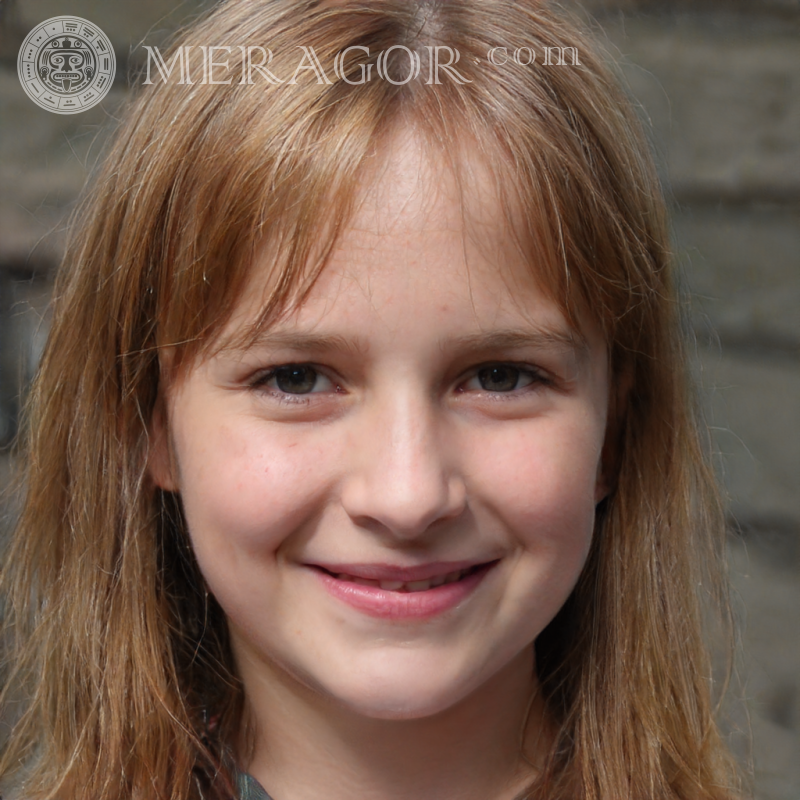 Télécharger la photo visage de fille TikTok Visages de petites filles Européens Russes Petites filles