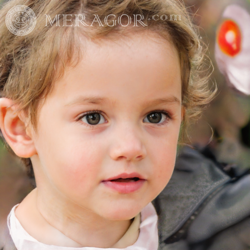 Avatare mit Kindern | 0 Gesichter von kleinen Mädchen Europäer Russen Maedchen