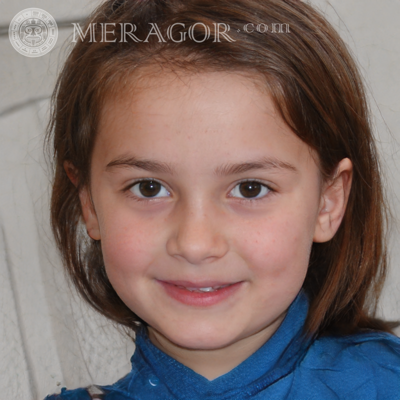 Foto mit Mädchen auf dem Profilbild Gesichter von kleinen Mädchen Europäer Russen Maedchen