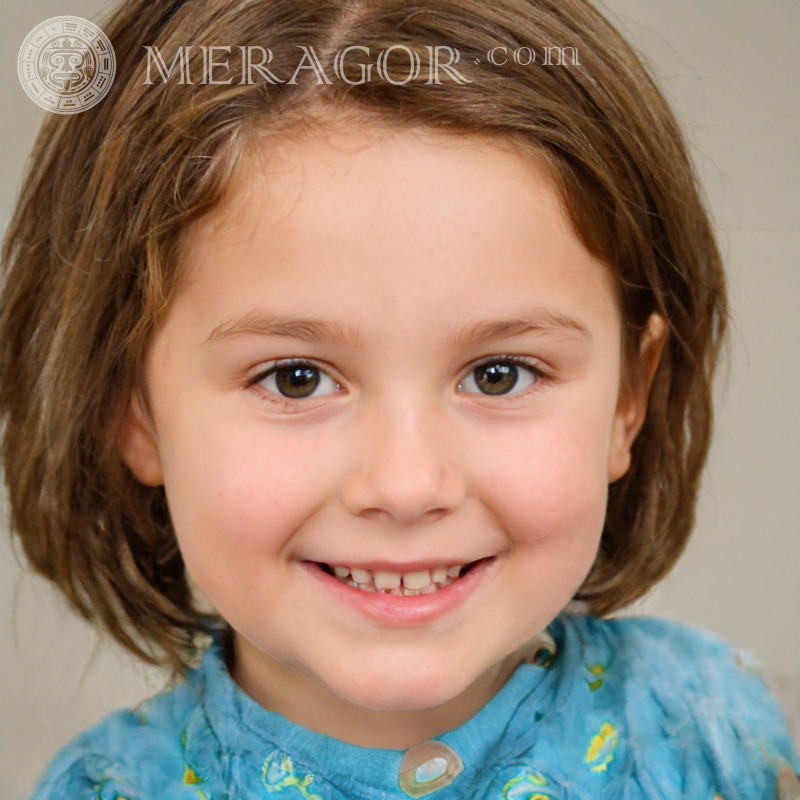 Das Gesicht eines süßen Mädchens zur Registrierung herunterladen Gesichter von kleinen Mädchen Europäer Russen Maedchen