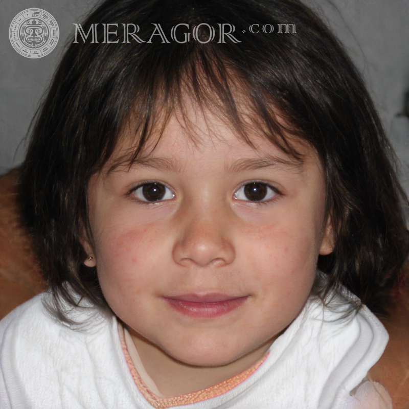 Caucasian little girl Faces of small girls Europeans Russians Small girls