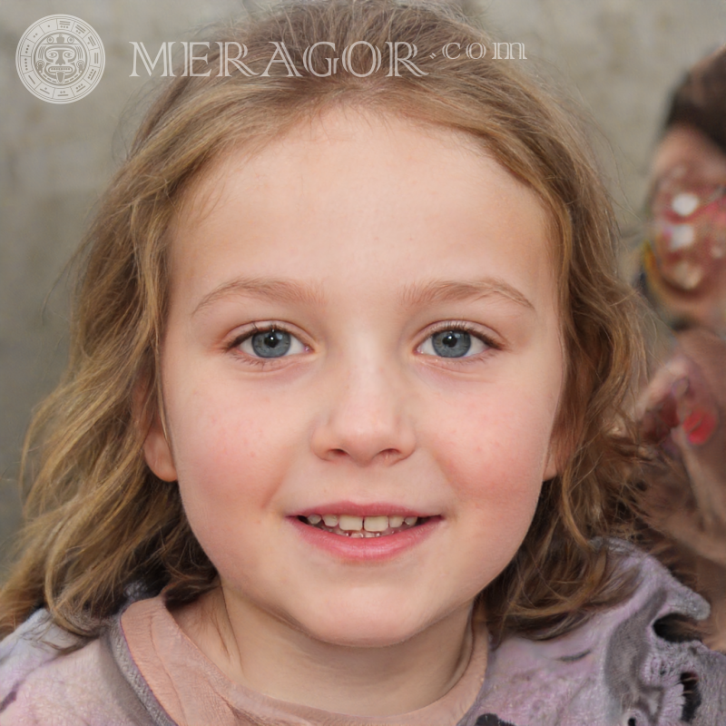 Foto Mädchen Gesichter zufällig Gesichter von kleinen Mädchen Europäer Russen Maedchen