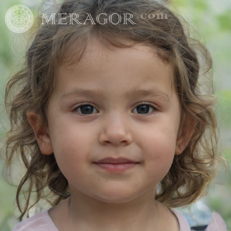 Photo of a natural girl Faces of small girls Europeans Russians Small girls