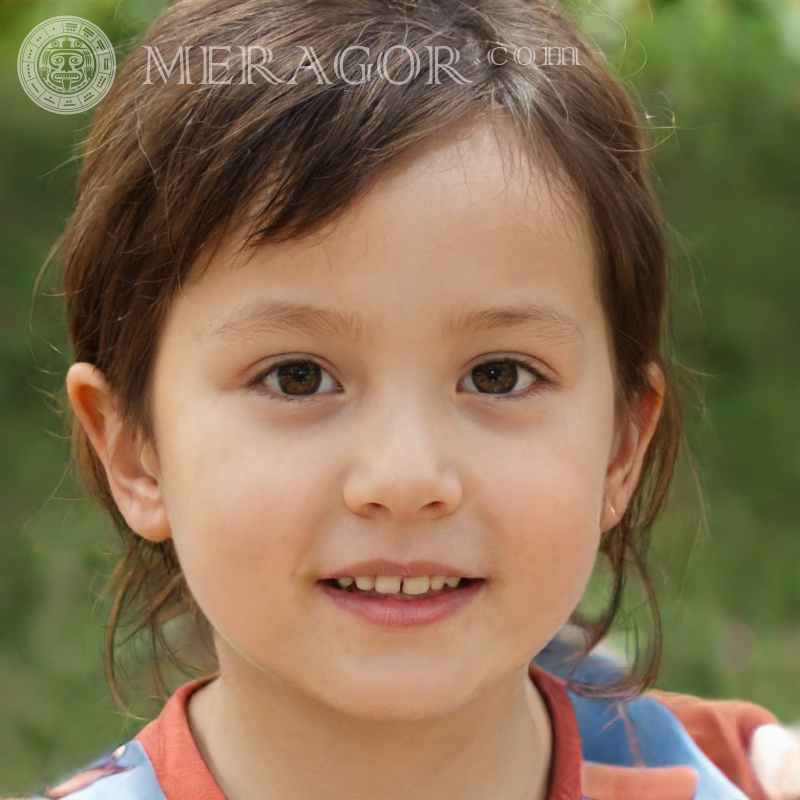 Foto des koreanischen kleinen Mädchens Gesichter von kleinen Mädchen Europäer Russen Maedchen