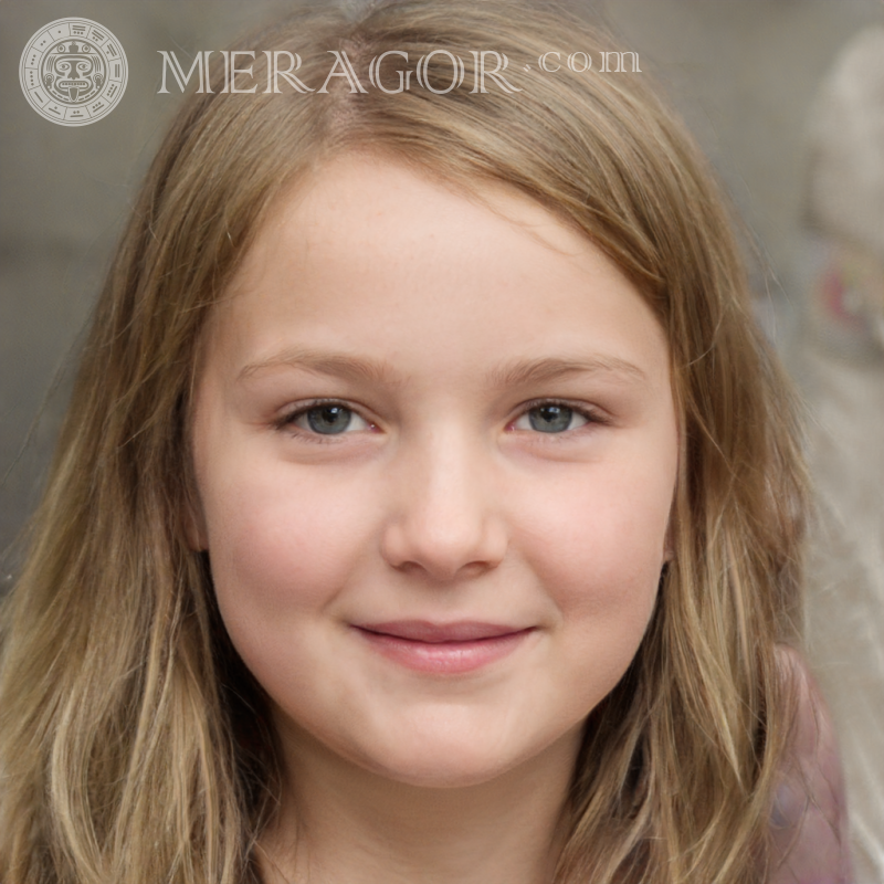 Foto de chica líder Rostros de niñas pequeñas Europeos Rusos Niñas
