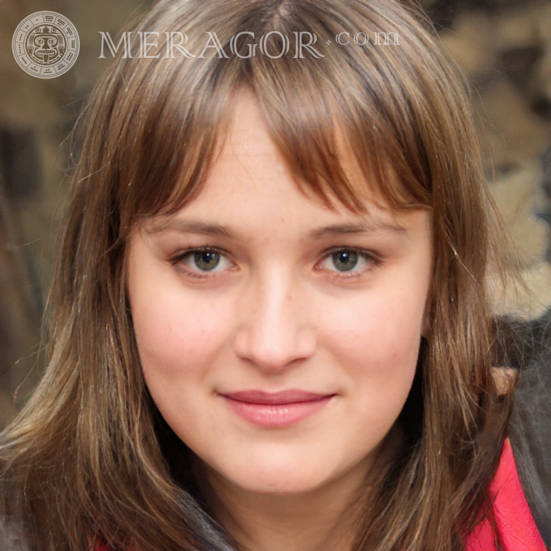 Foto eines stolzen Mädchens | 0 Gesichter von kleinen Mädchen Europäer Russen Maedchen