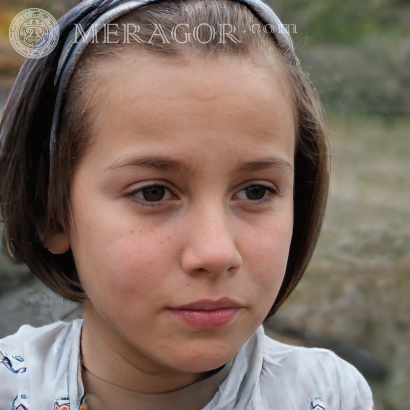 Photo of a stubborn girl | 3 Faces of small girls Europeans Russians Small girls