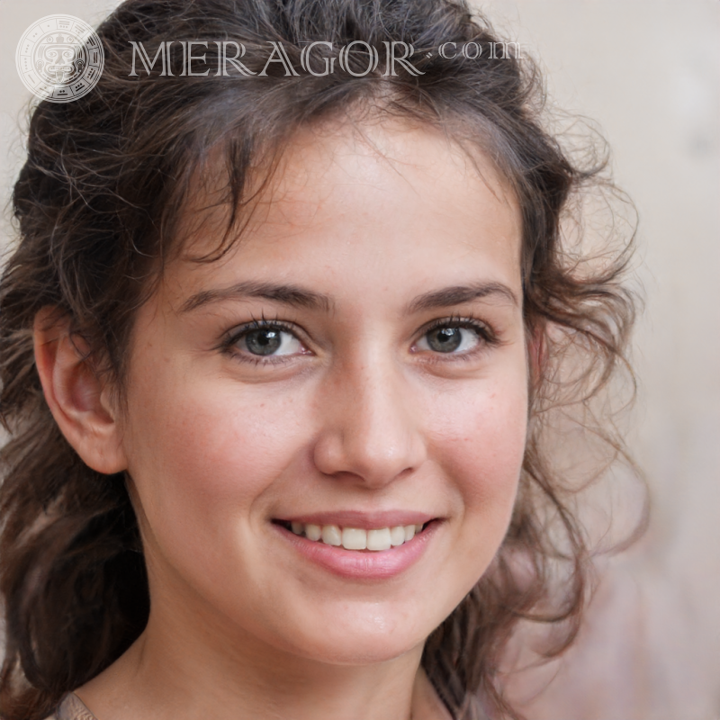 Portrait of the perfect girl Faces of small girls Europeans Russians Small girls