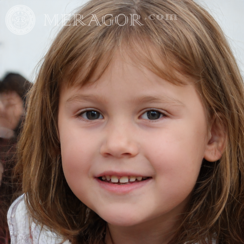 Портрет ініціативної маленької дівчинки Особи маленьких дівчаток Європейці Російські Дівчата
