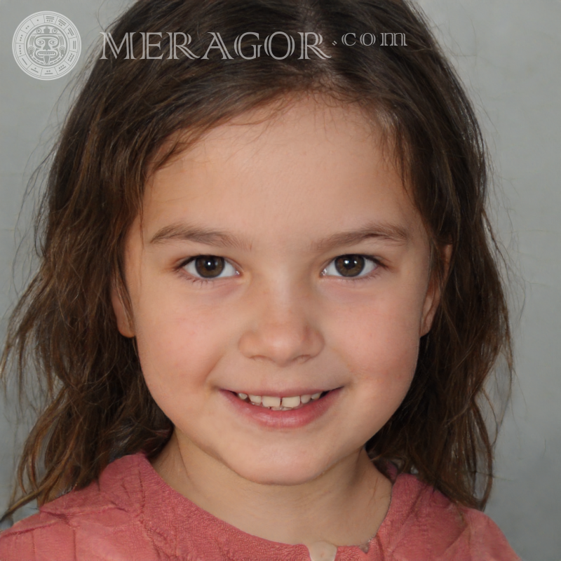 The best portraits of little girls Faces of small girls Europeans Russians Small girls