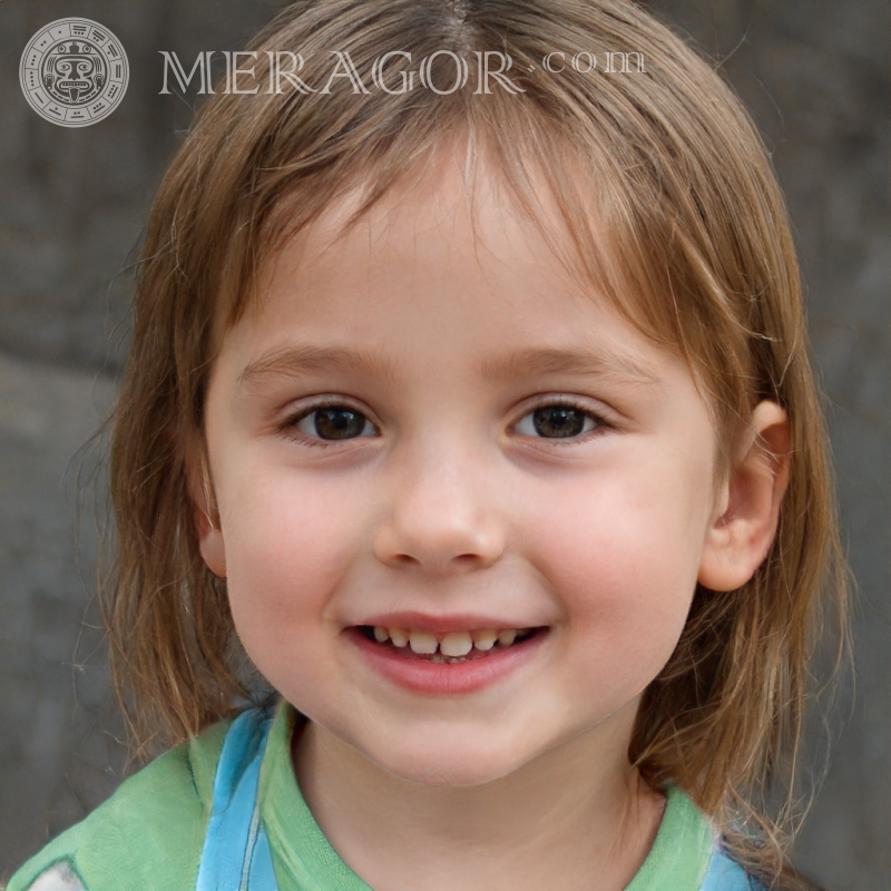 Foto de una niña alegre descargar Rostros de niñas pequeñas Europeos Rusos Niñas