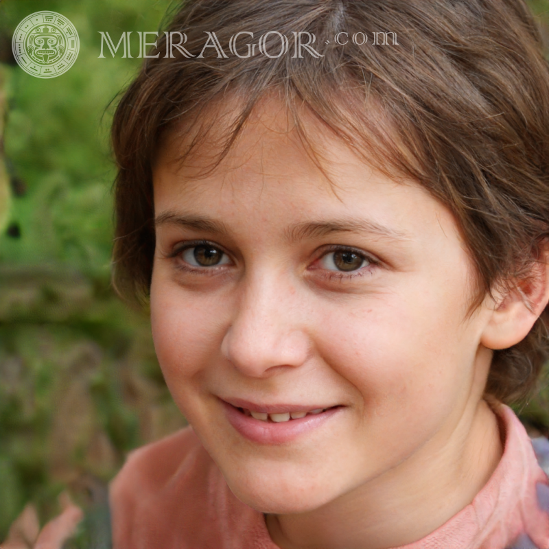 Foto eines resoluten Mädchens herunterladen Gesichter von kleinen Mädchen Europäer Russen Maedchen