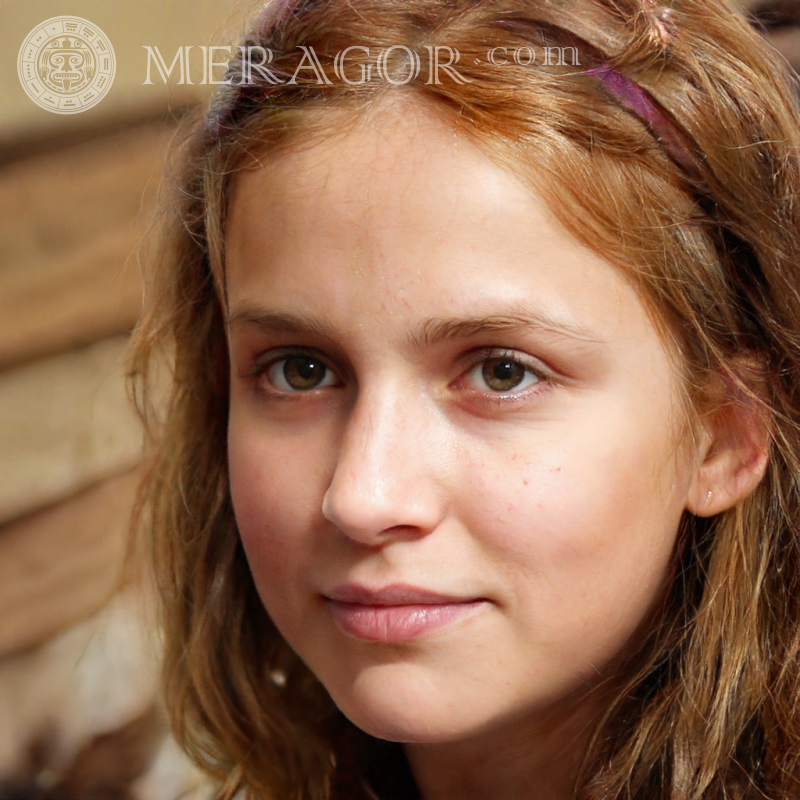 Das Gesicht eines temperamentvollen Mädchens Gesichter von kleinen Mädchen Europäer Russen Maedchen