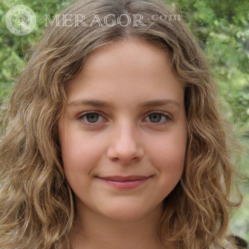 Foto de una chica femenina | 0 Rostros de niñas pequeñas Europeos Rusos Niñas