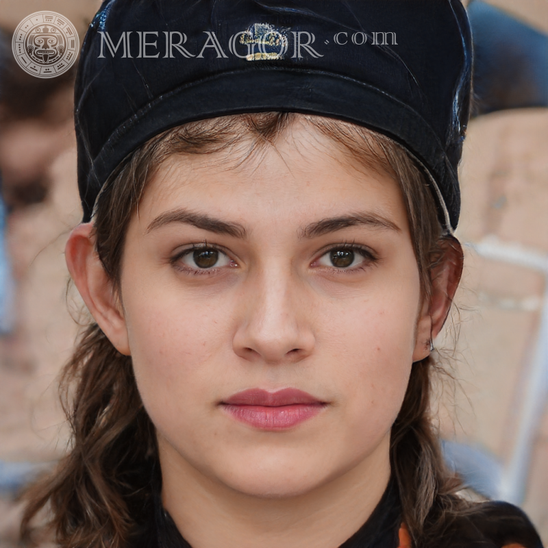 Foto eines gebildeten Mädchens | 7 Gesichter von kleinen Mädchen Europäer Russen Maedchen