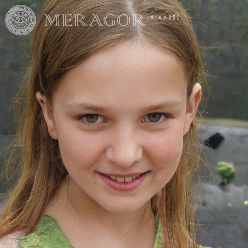 Porträt eines arroganten Mädchens herunterladen Gesichter von kleinen Mädchen Europäer Russen Maedchen