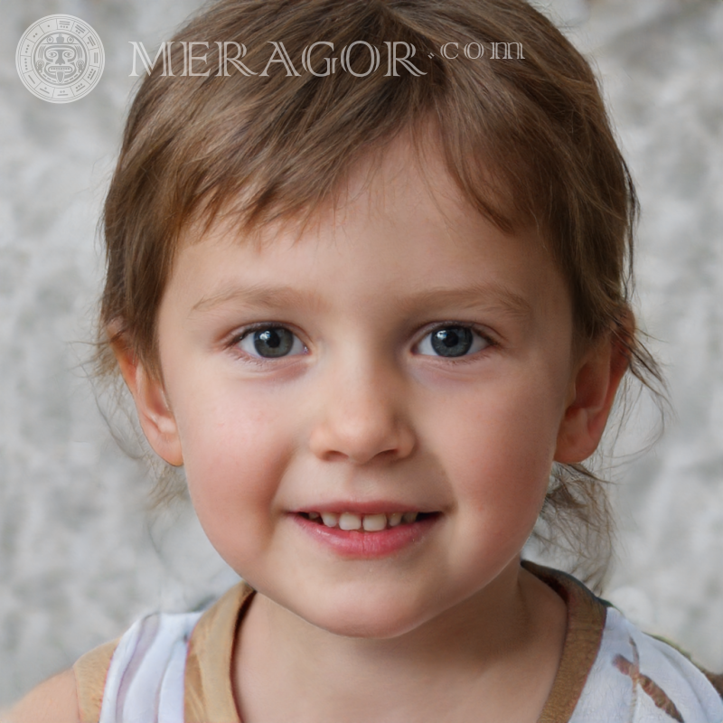 Photo of a socialite little girl Faces of small girls Europeans Russians Small girls