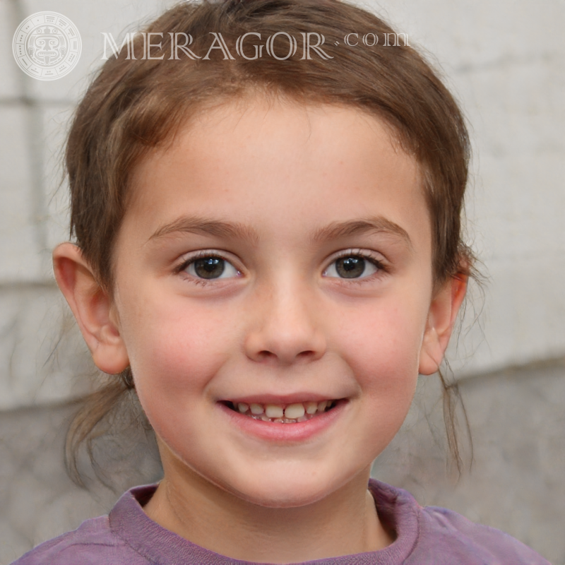 Foto de una niña hada Rostros de niñas pequeñas Europeos Rusos Niñas