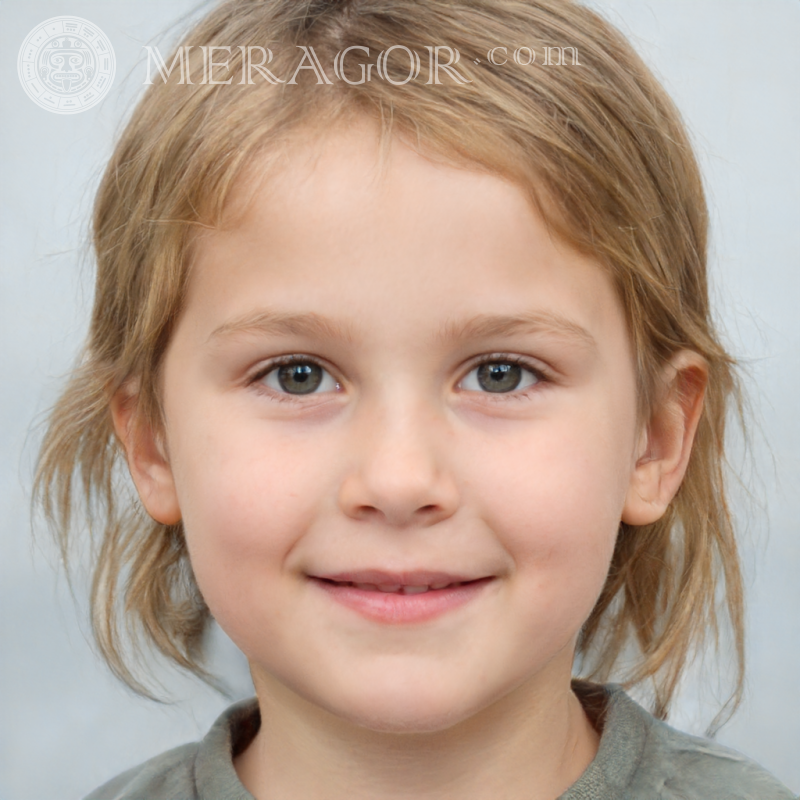 Foto de una chica encantadora | 10 Rostros de niñas pequeñas Europeos Rusos Niñas