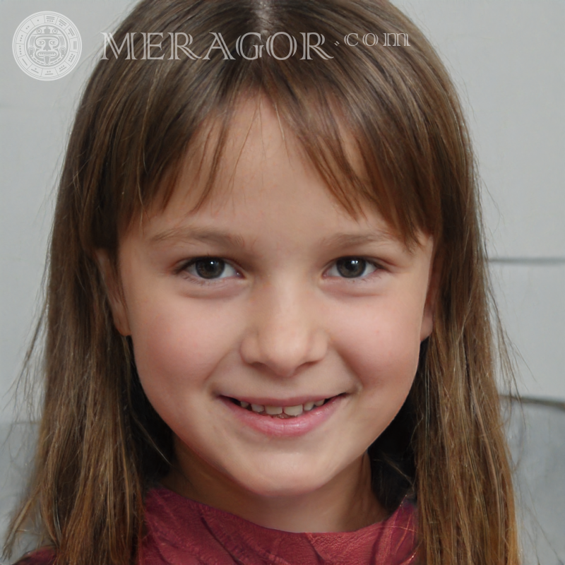Porträt eines egoistischen Mädchens | 2 Gesichter von kleinen Mädchen Europäer Russen Maedchen