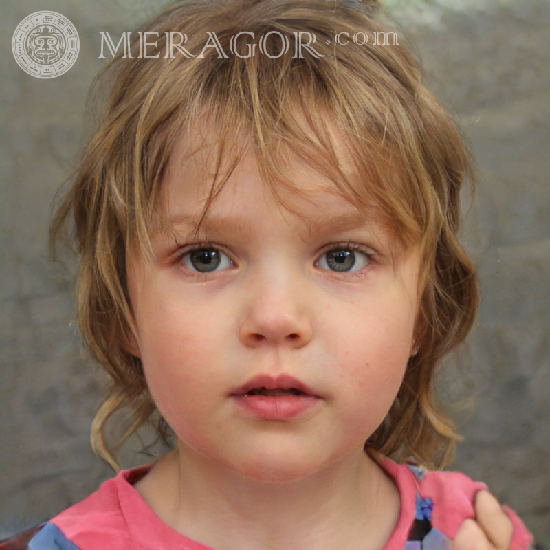 Красивый портрет маленькой девочки Лица девочек Европейцы Русские Девочки