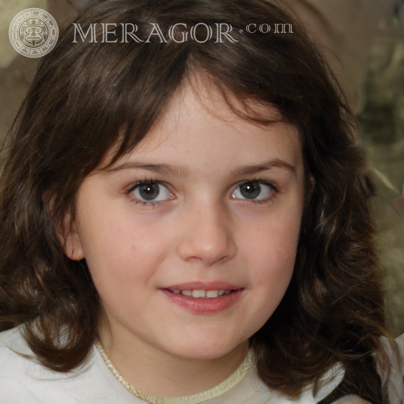 Portrait of a mysterious girl | 0 Faces of small girls Europeans Russians Small girls