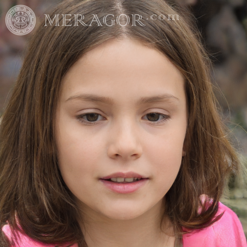 Retrato de una niña delicada Rostros de niñas pequeñas Europeos Rusos Niñas