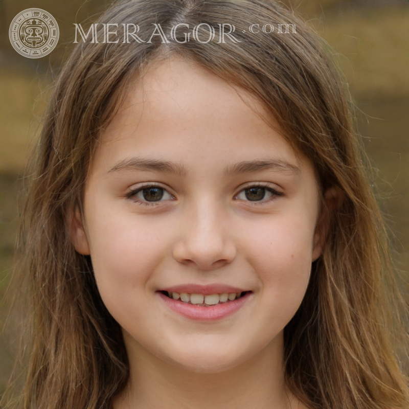 Porträt eines anspruchsvollen Mädchens Gesichter von kleinen Mädchen Europäer Russen Maedchen