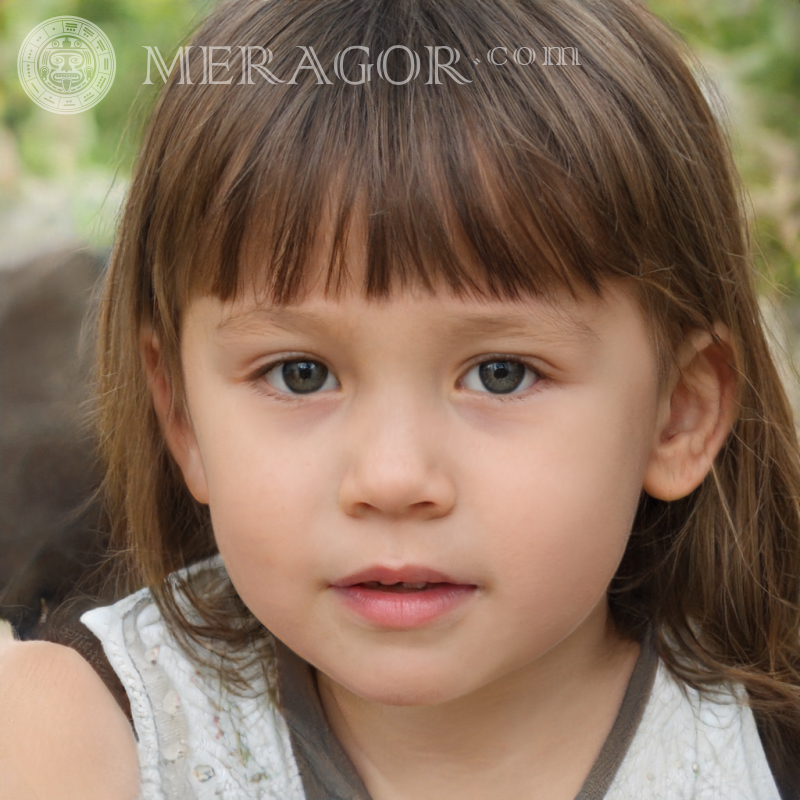 Портрет маленькой крымской девочки Лица девочек Европейцы Русские Девочки