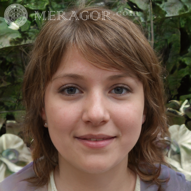 Обличчя дівчини фейковий фото Особи дівчат Європейці Російські Дорослі дівчата
