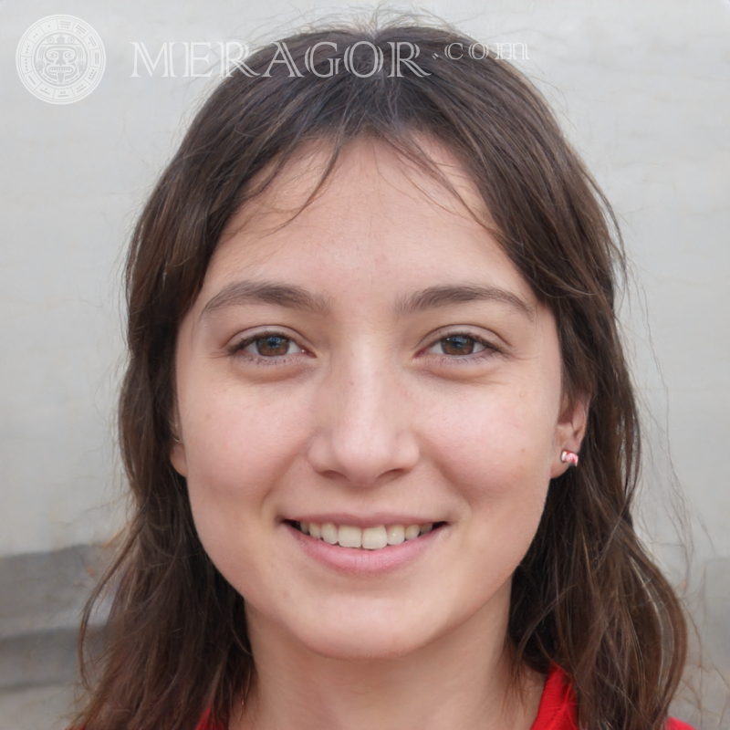 Chica en avatar Rostros de chicas Europeos Rusos Niñas adultas