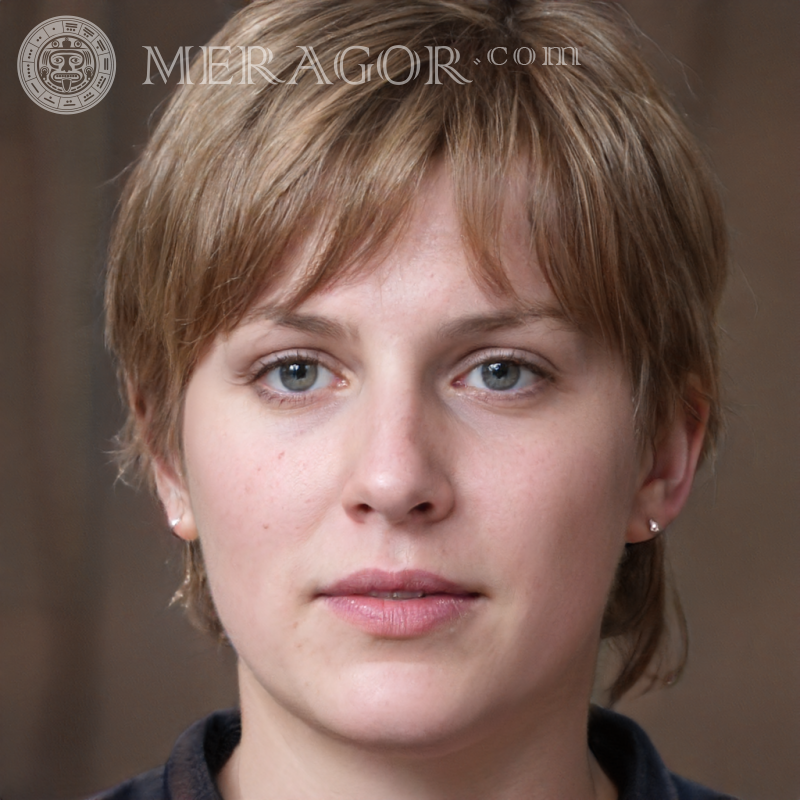 Girl face portrait generator | 3 Faces of girls Europeans Russians Girls