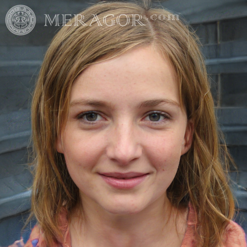 Fotos de meninas para autorização Rostos de meninas adultas Europeus Russos Meninas adultas
