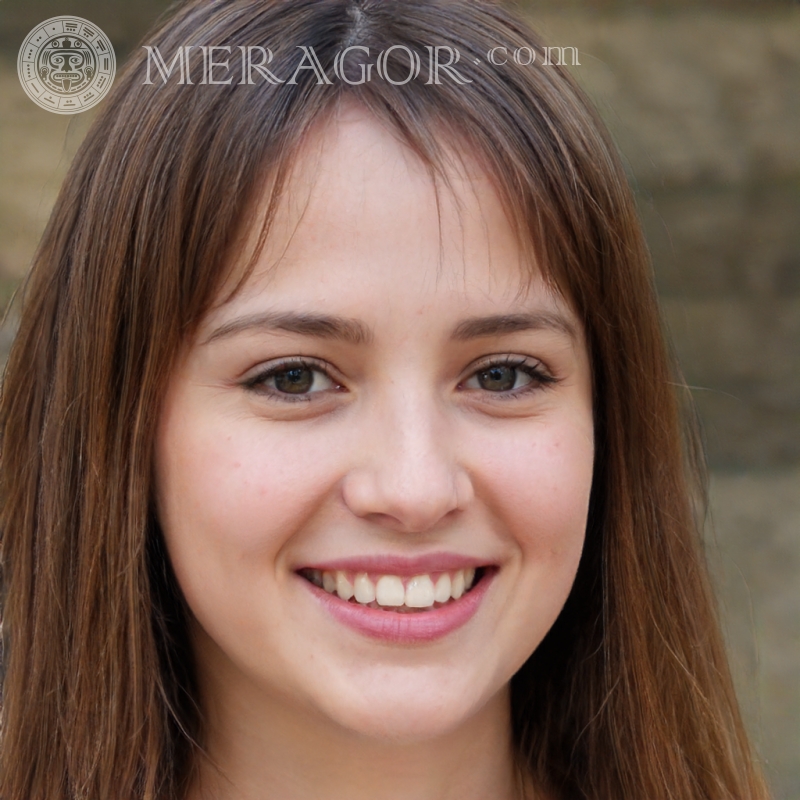 Foto eines schönen Mädchens auf deinen Avatar herunterladen Gesichter von Mädchen Europäer Russen Mädchen