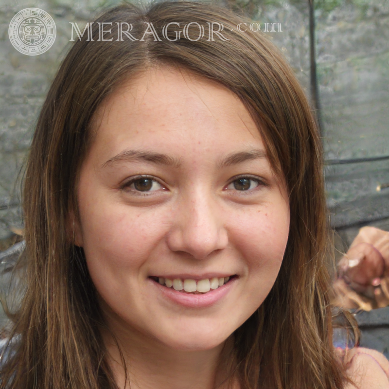 Foto eines 27-jährigen Mädchens auf Avatar Gesichter von Mädchen Europäer Russen Mädchen