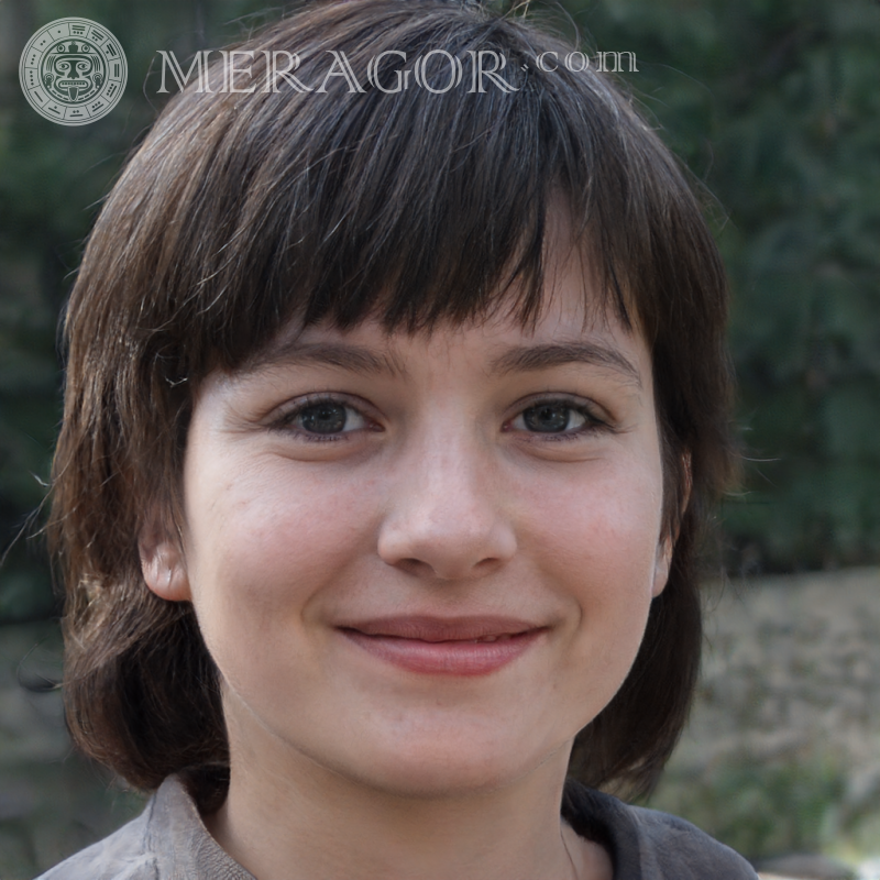 Foto de una niña en un avatar cómo se le ocurre | 0 Rostros de chicas Europeos Rusos Niñas adultas